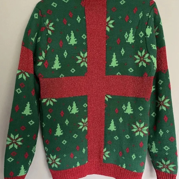 Blizzard Bay sz S Gift to the world from Santa Ugly Holiday Christmas Sweater - Picture 8 of 8